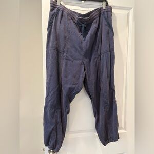 Anthropologie Purple Track Pants